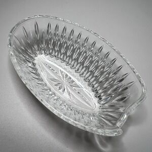 Princess House Vintage Crystal‎ Spoon Fork Silverware Holder Royal Highlights
